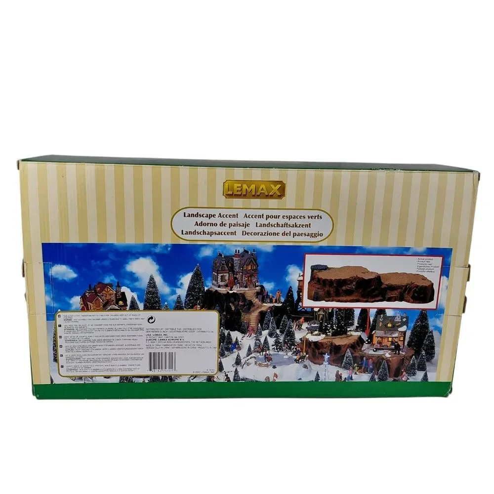 Lemax Two-Tier Platform 74701 Vtg Retired Large Landscape Base Boxed Spooky Town